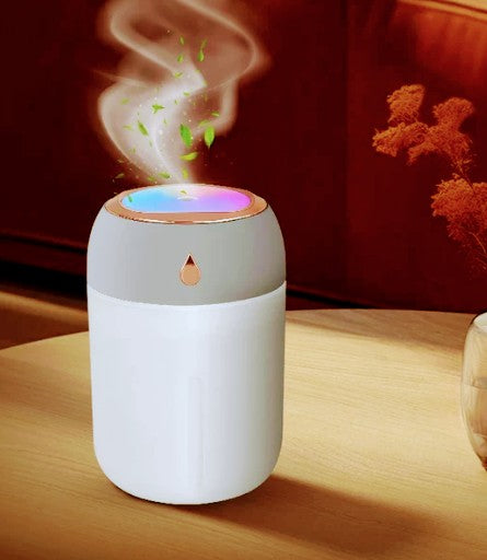 Air Humidifier & Aroma Oil Diffuser With Colorful Night Light